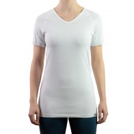 Short Sleeve Shirt-Silver V-neck